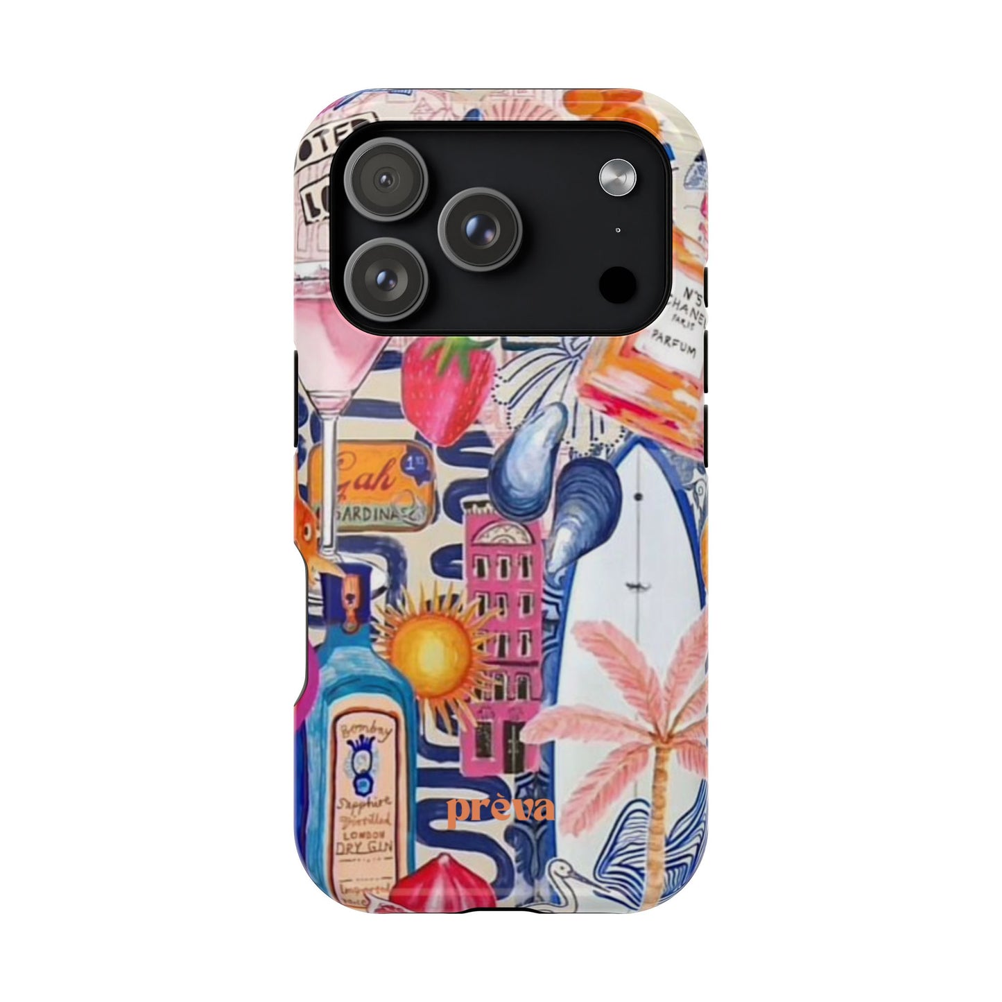 Tropical Beach Collage Phone Case