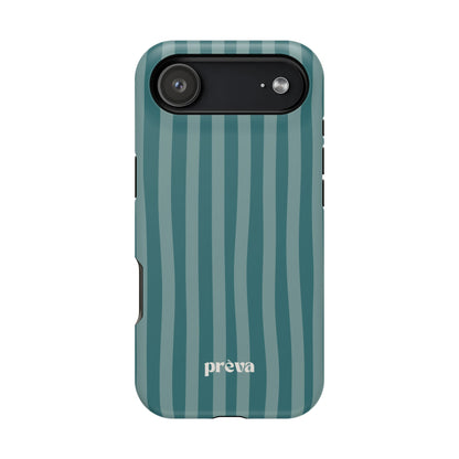 Striped Teal Phone Case