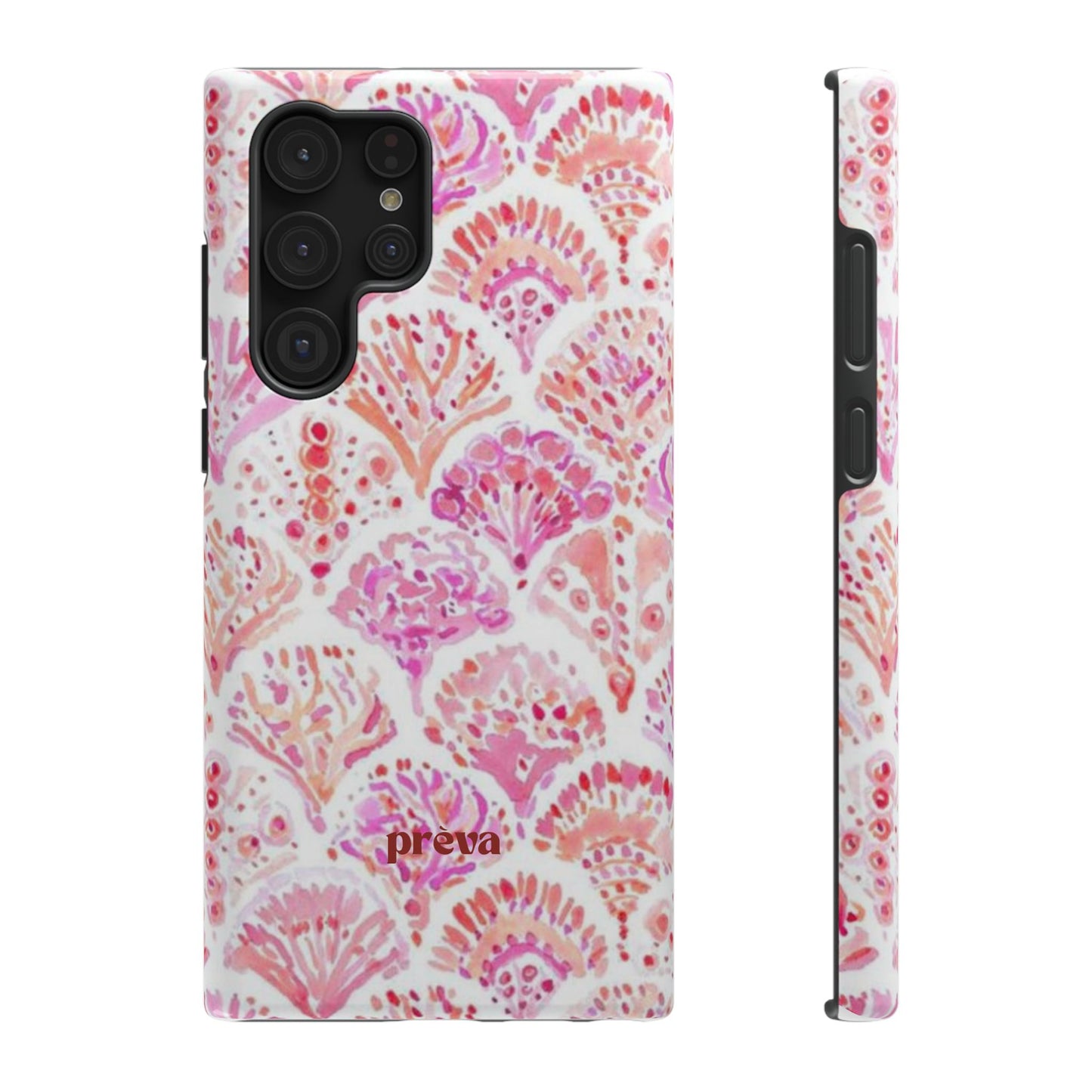 Pink Shell Watercolor Phone Case