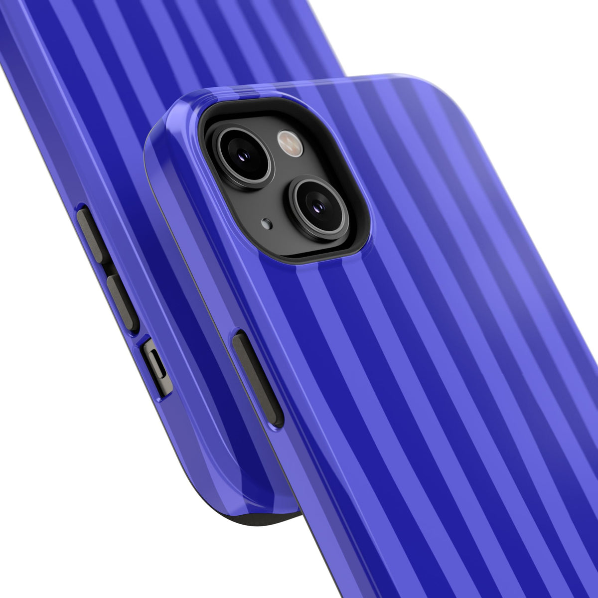 Neon Blue Stripes Phone Case
