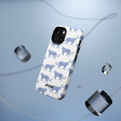 Blue Leopard Pattern Phone Case