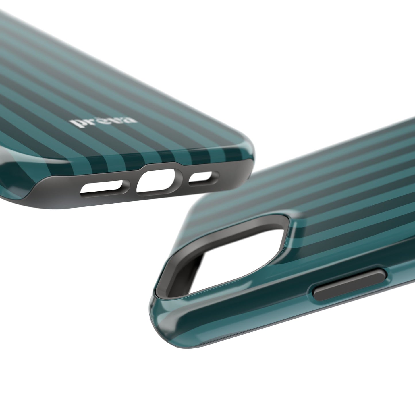 Dark Stripes Turquoise Phone Case
