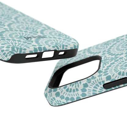 Aqua Lace Pattern Phone Case