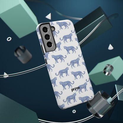 Blue Leopard Pattern Phone Case