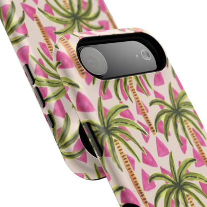 Phone Case — Pink Palm Tree Impact-Resistant Protector