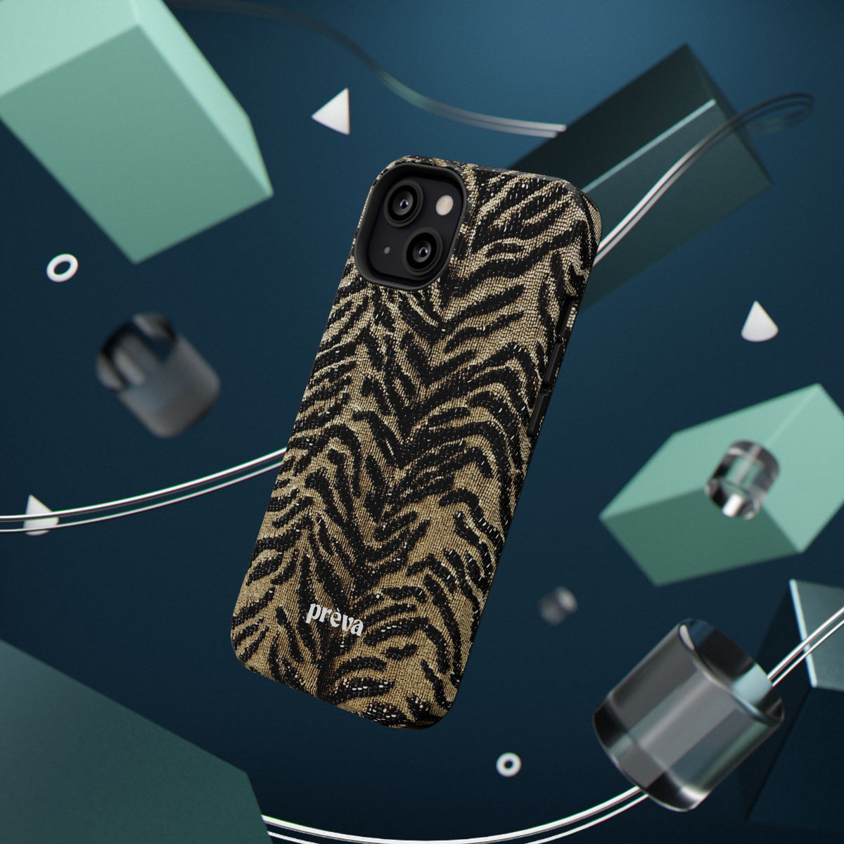 Phone Case — Impact‑Resistant Tiger Print Rug Texture