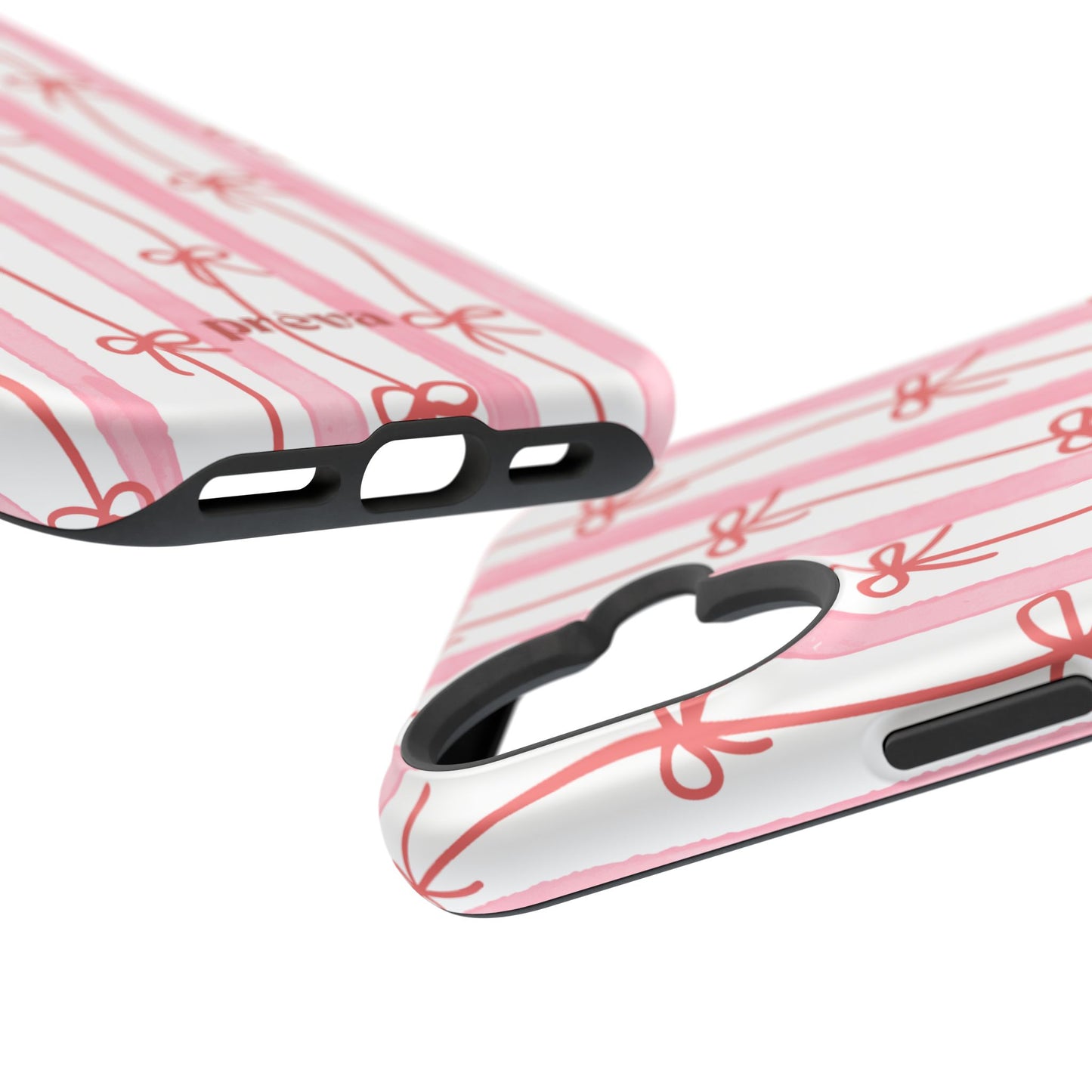 Pink Bow Chain Phone Case