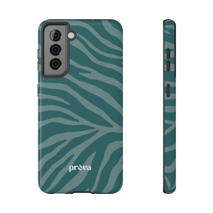 Teal Zebra Phone Case
