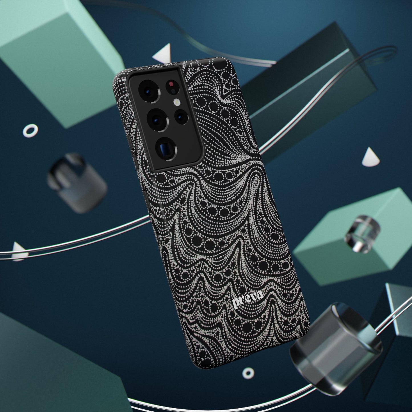 Abstract Midnight Lace Phone Case