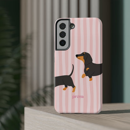 Dachshund Pink Stripes