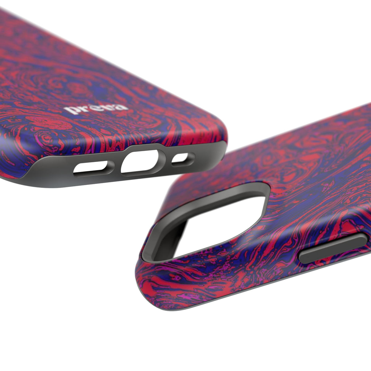 Marbled Red & Purple Impact Phone Case