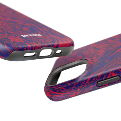 Marbled Red & Purple Impact Phone Case