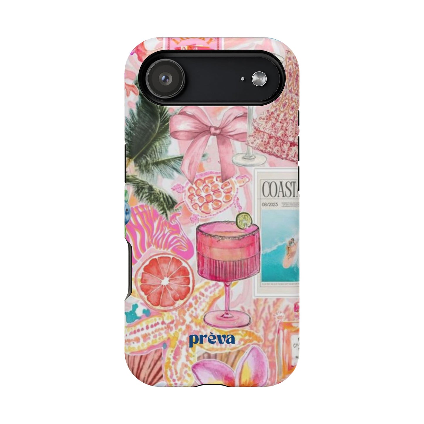 Pink Cocktail Collage Phone Case