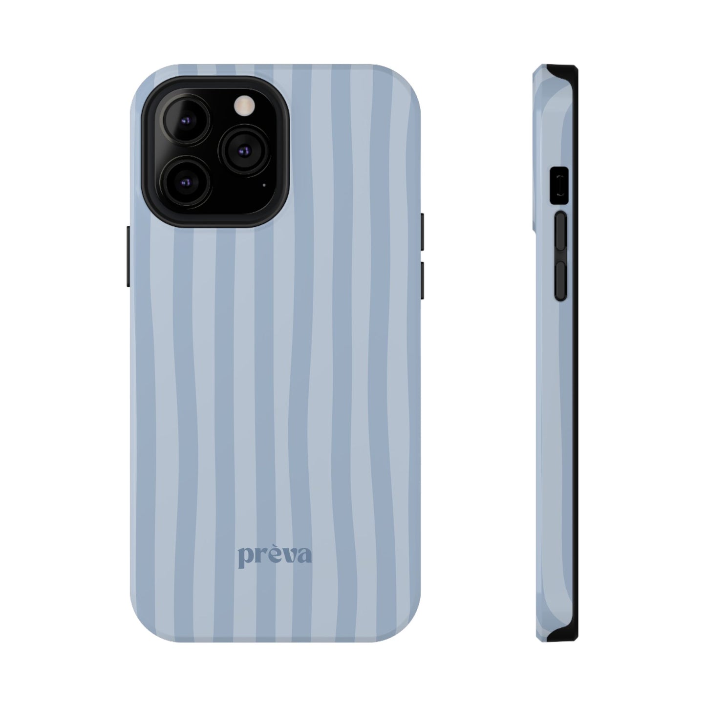 Pastel Blue Stripes Phone Case