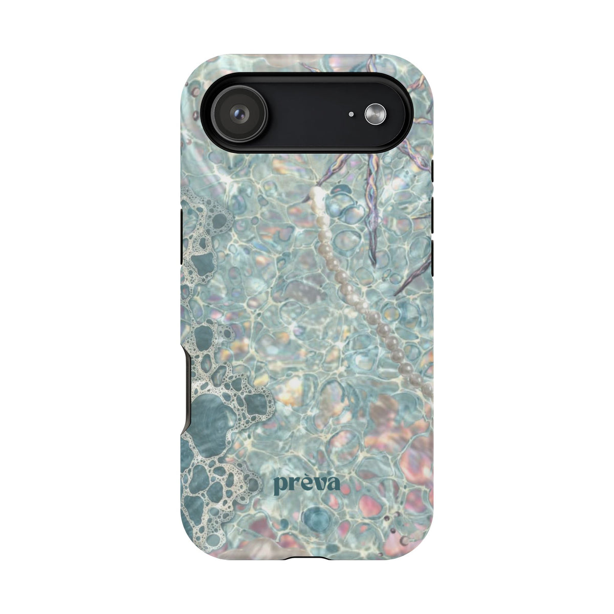 Marbled Seafoam Impact-Resistant Phone Case