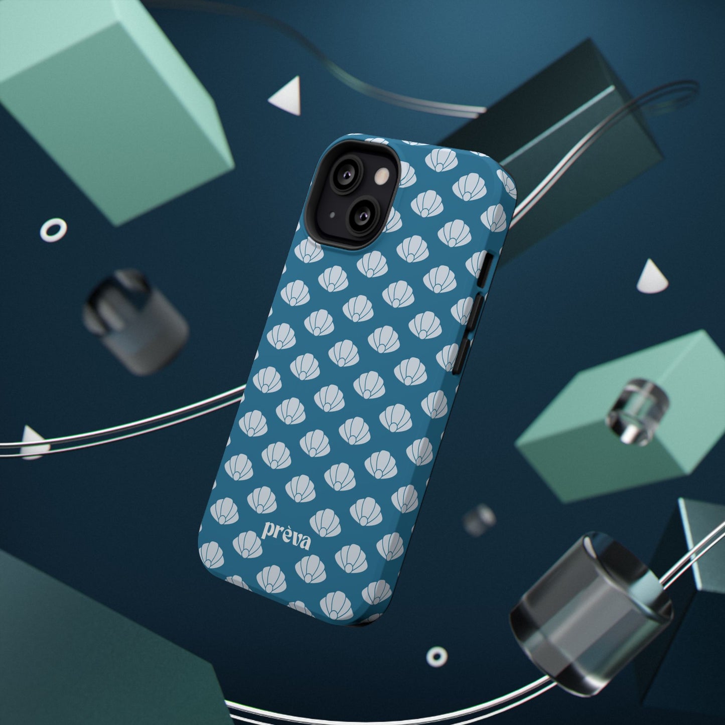 Shellfull teal Phone Case