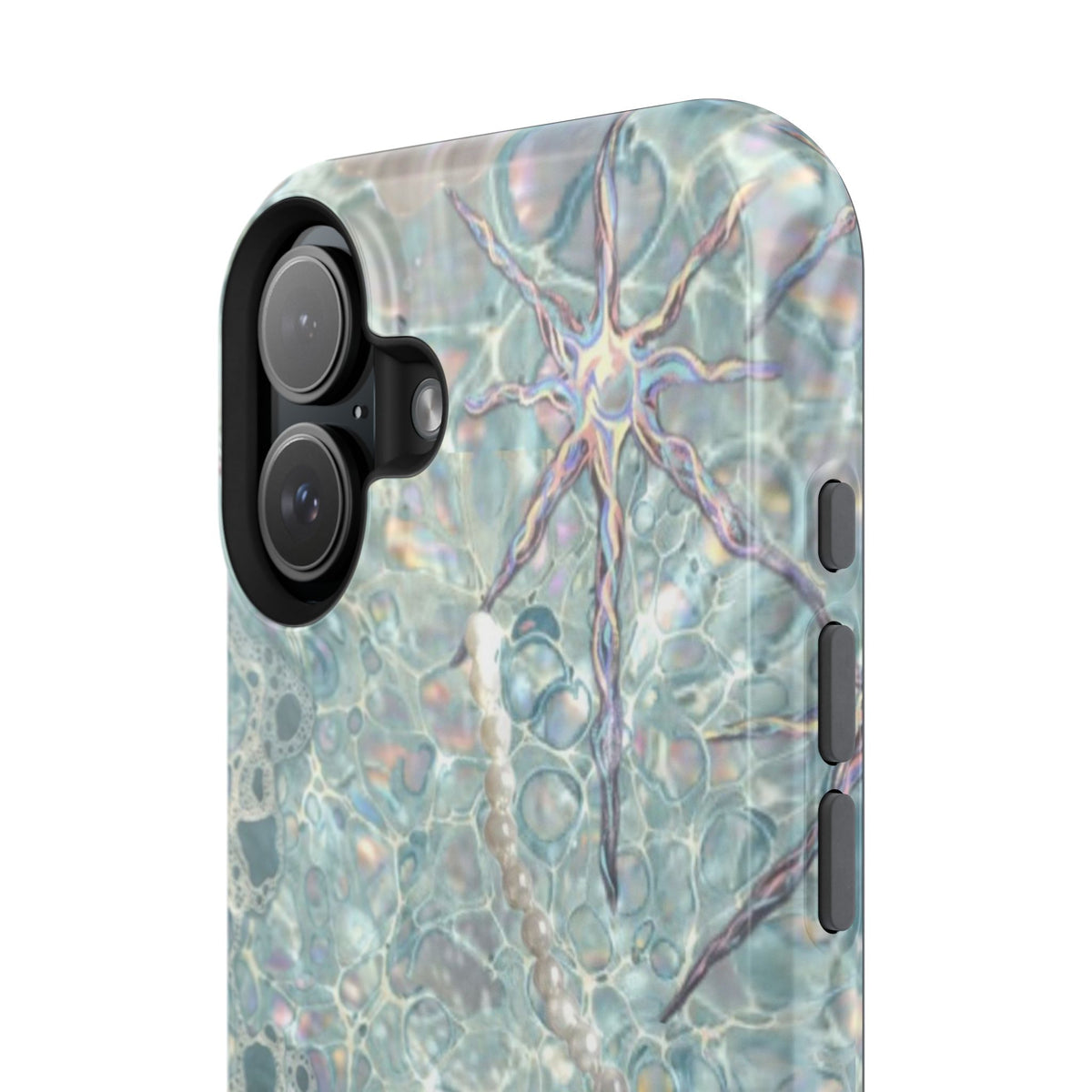 Marbled Seafoam Impact-Resistant Phone Case