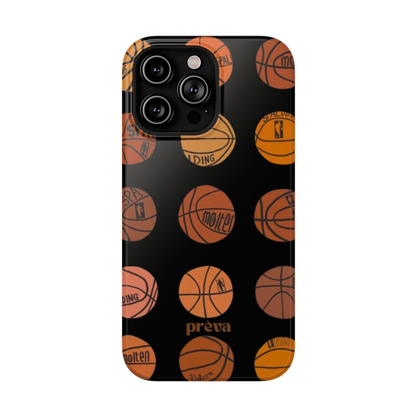 Black Basketball Phone Case