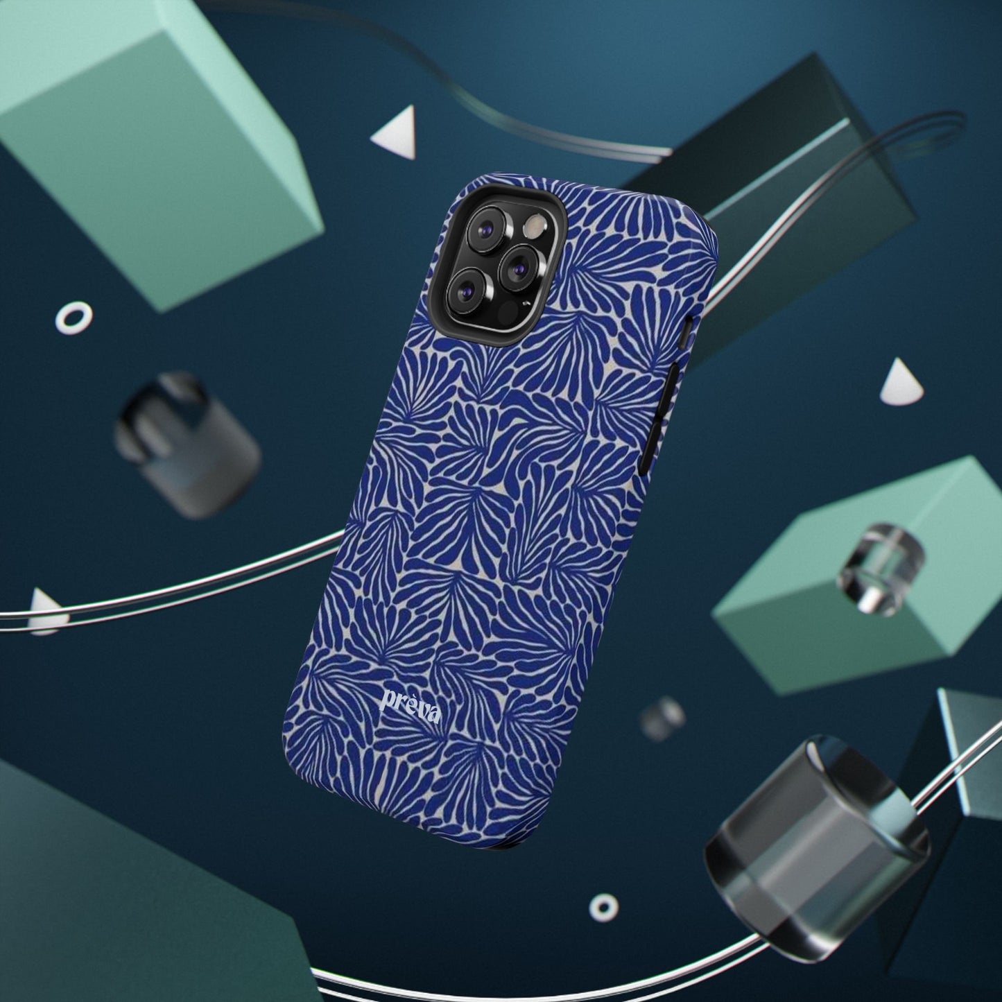 Blue Abstract Greek Phone Case