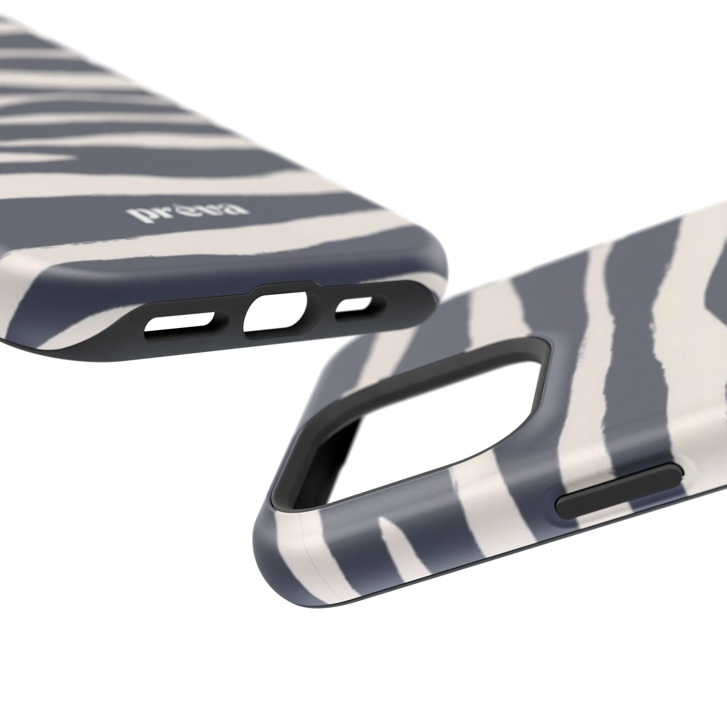 Navy & Cream Zebra Phone Case