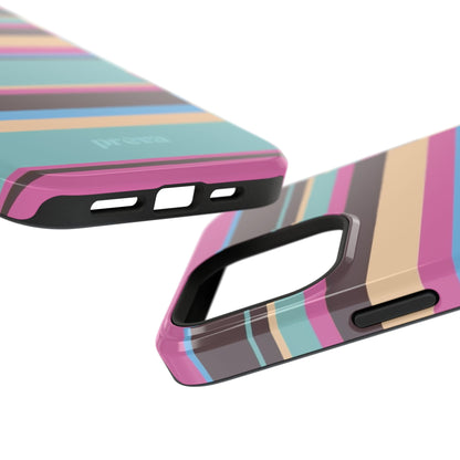Cocoa Palm Stripes Phone Case
