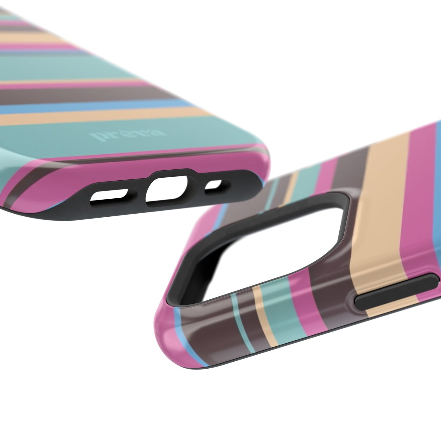 Cocoa Palm Stripes Phone Case
