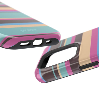 Cocoa Palm Stripes Phone Case
