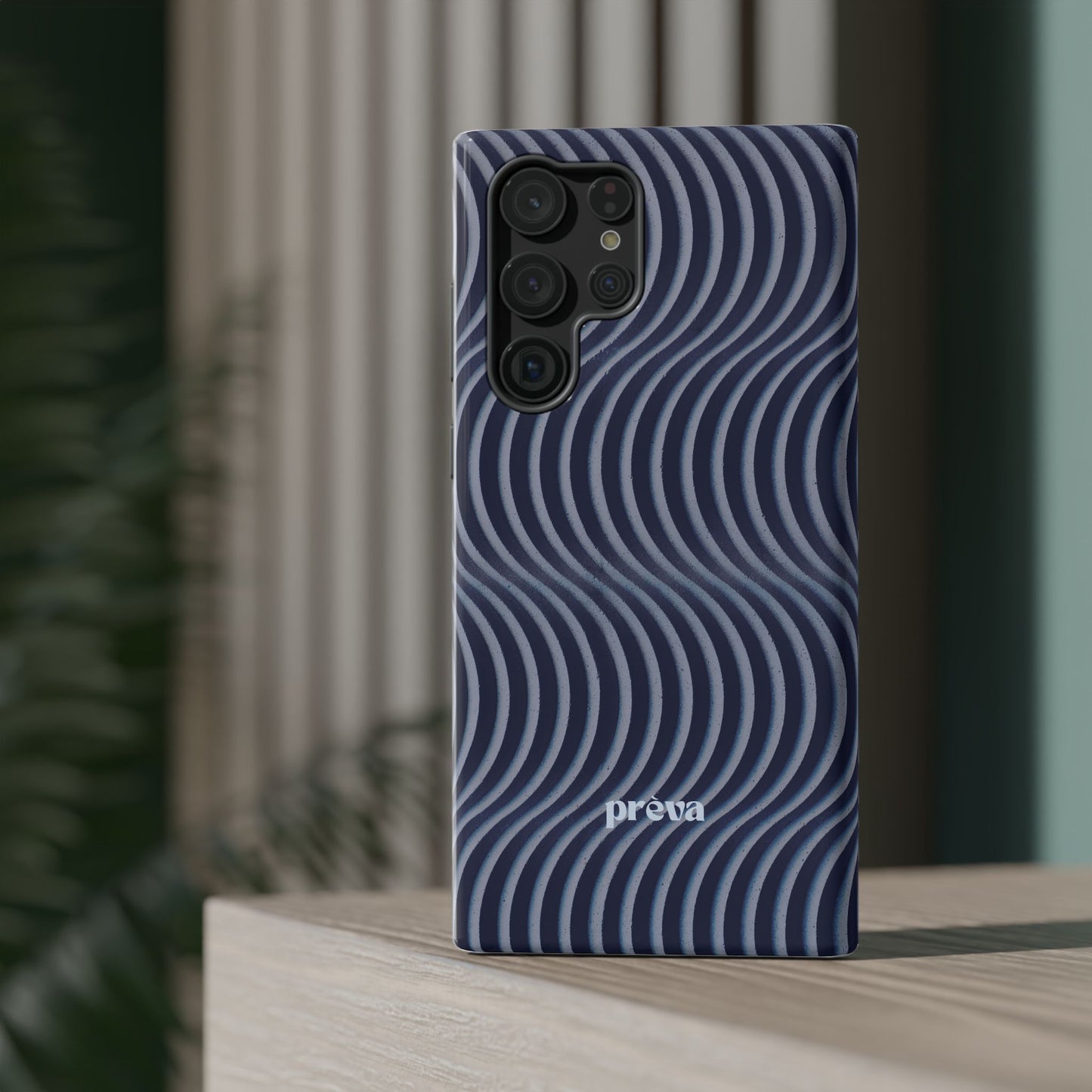 Wavy Navy Phone Case
