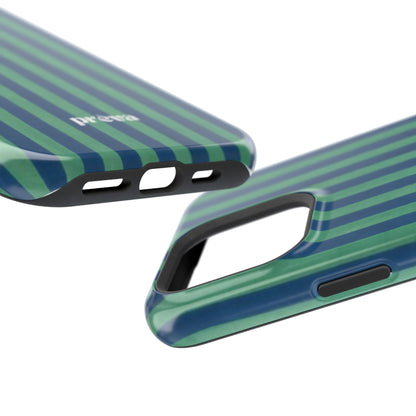 Green & Blue Stripes Phone Case