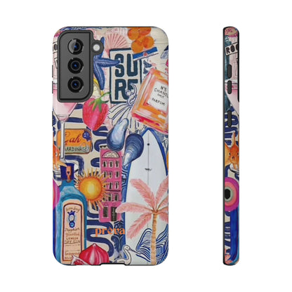 Tropical Beach Collage Phone Case