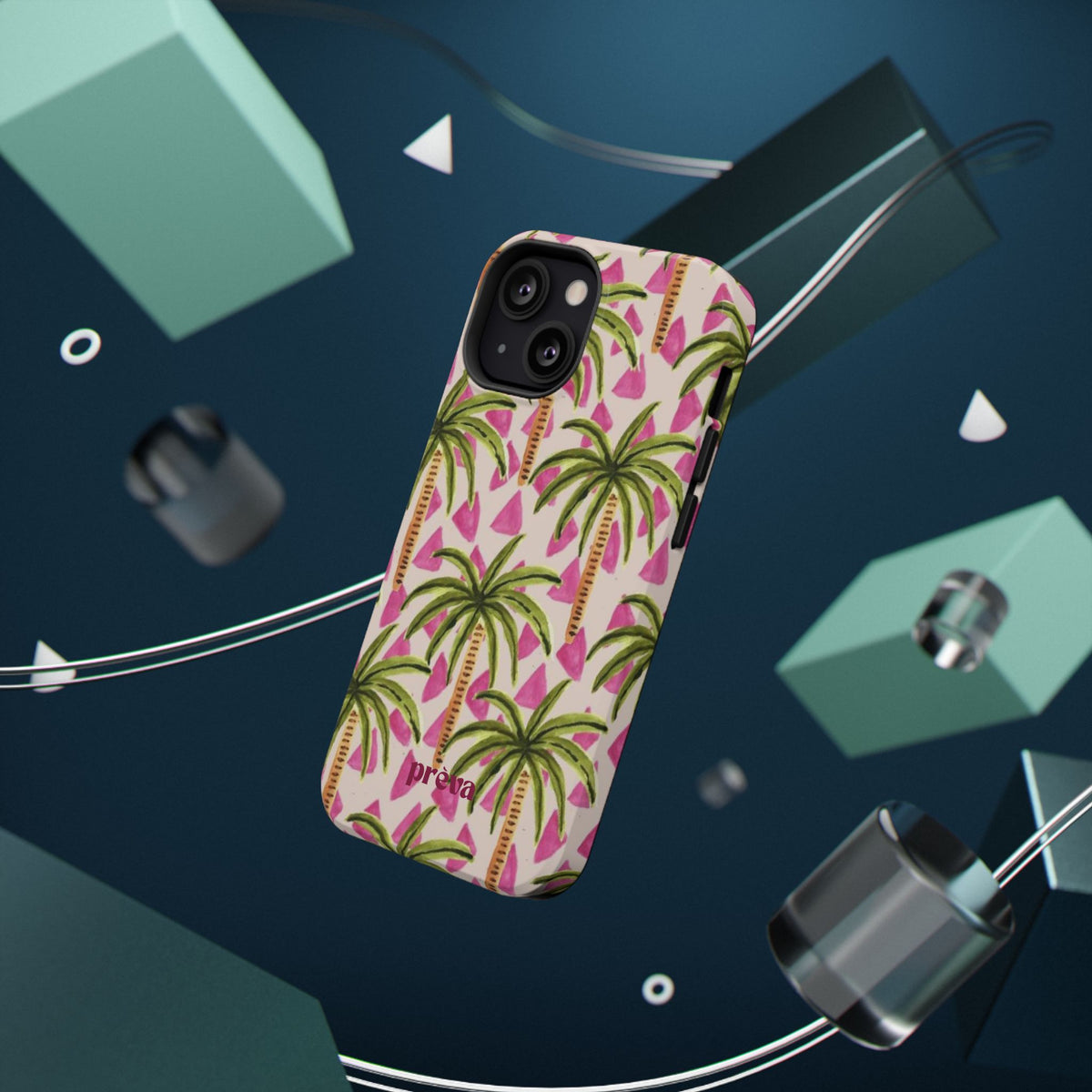 Phone Case — Pink Palm Tree Impact-Resistant Protector