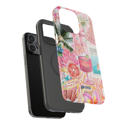 Pink Cocktail Collage Phone Case