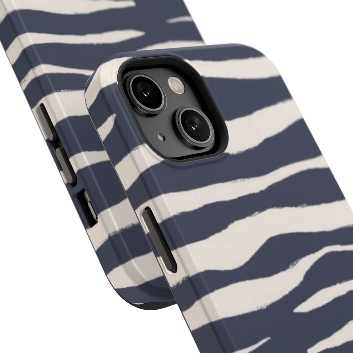 Navy & Cream Zebra Phone Case