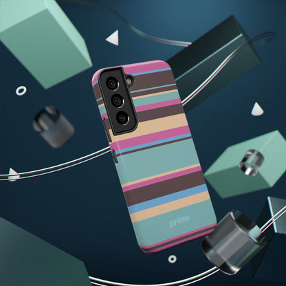 Cocoa Palm Stripes Phone Case