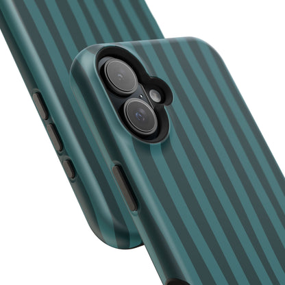 Dark Stripes Turquoise Phone Case