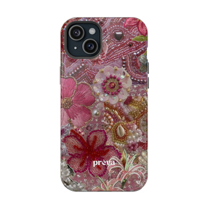 Floral Embroidery Phone Case