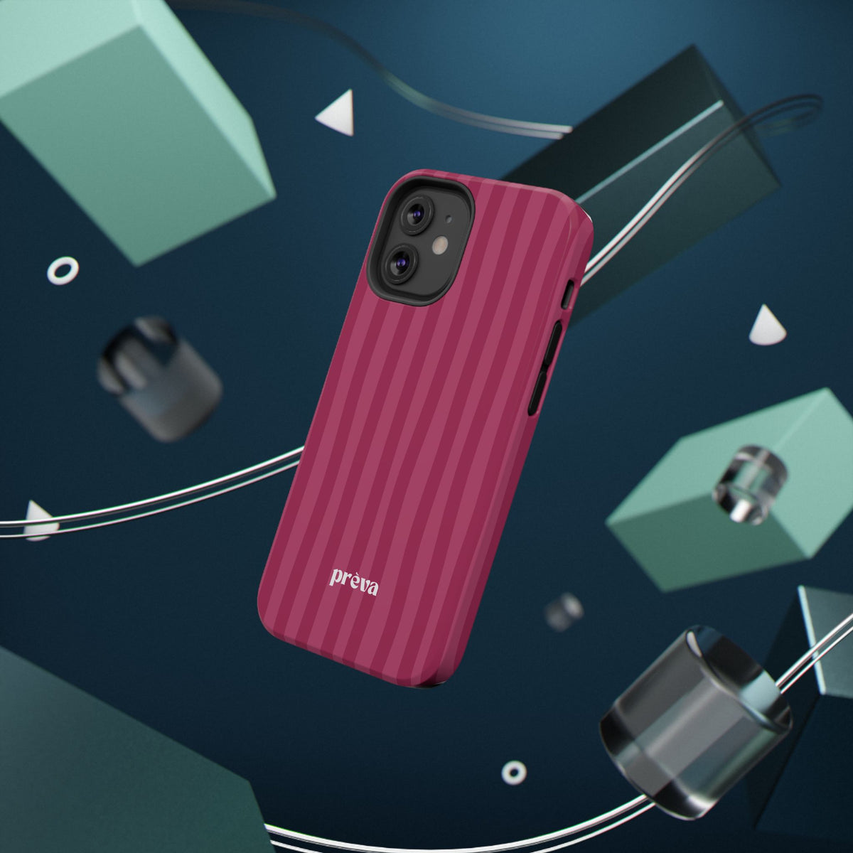 Magenta Stripes Phone Case
