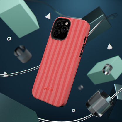 Coral Stipes Phone Case