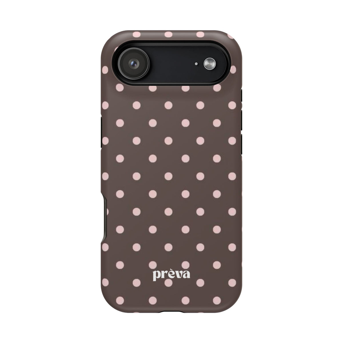 Brown and Pink Polka Dot Phone Case