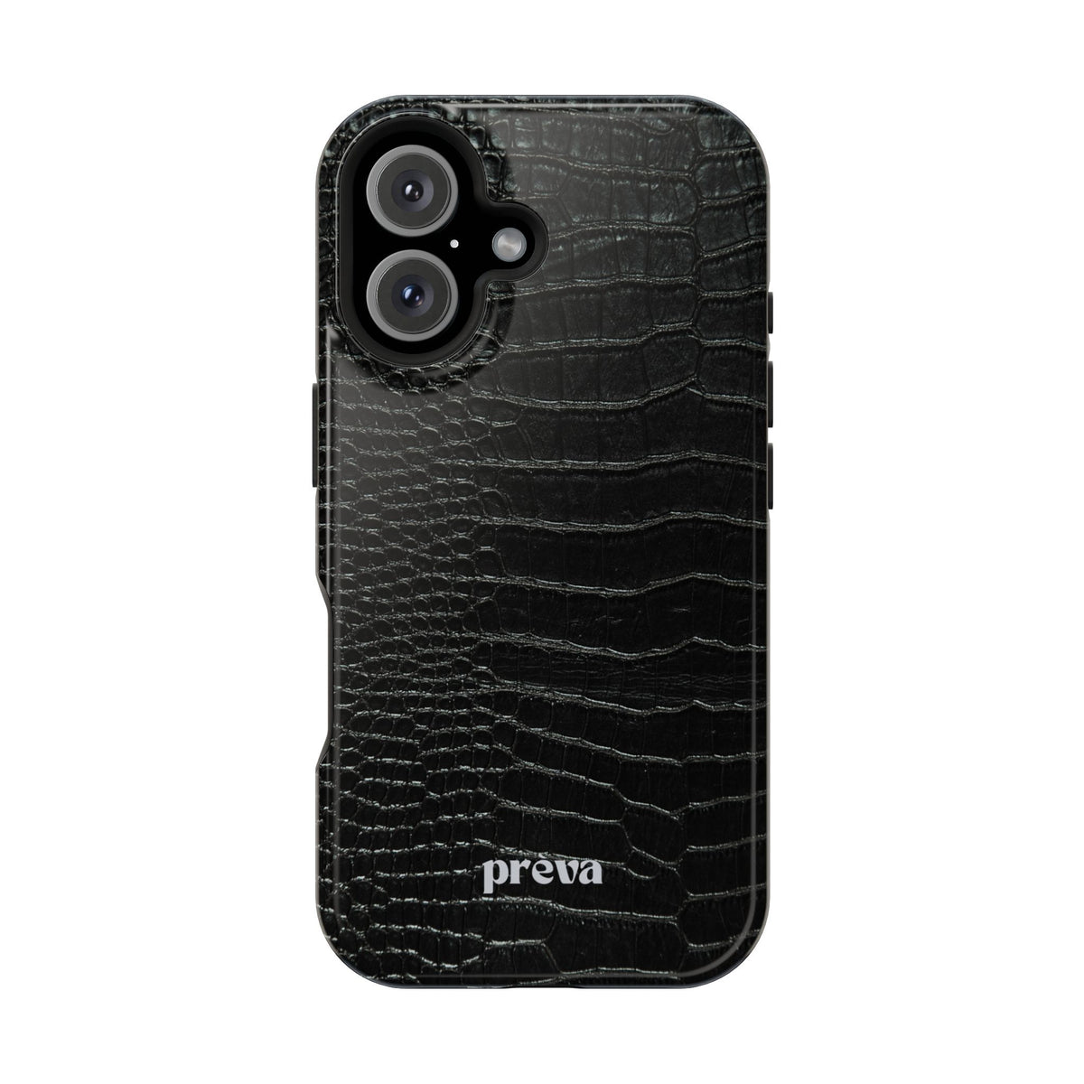 Black Croc Phone Case