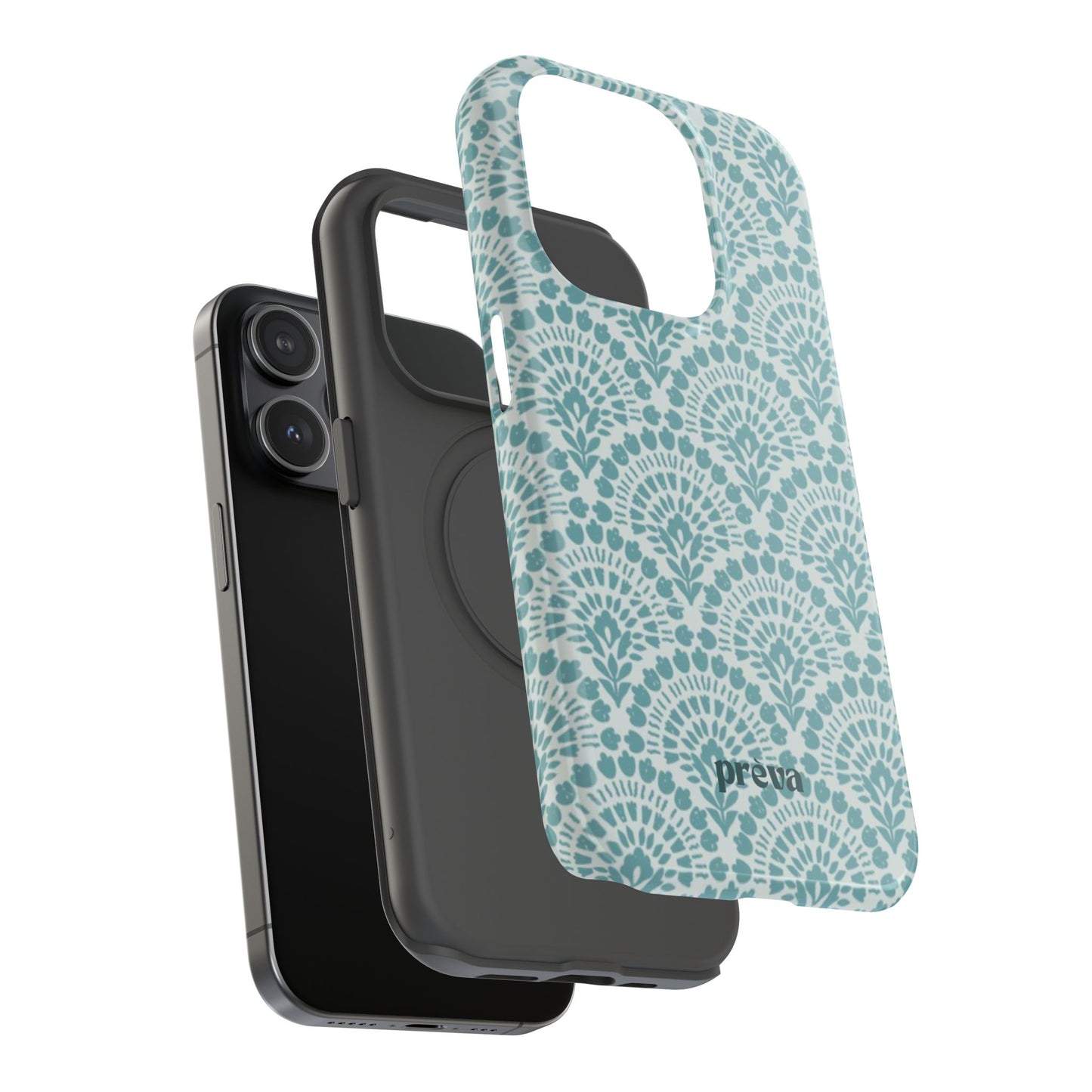 Aqua Lace Pattern Phone Case