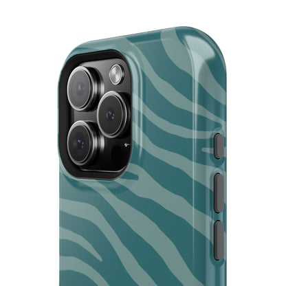 Teal Zebra Phone Case