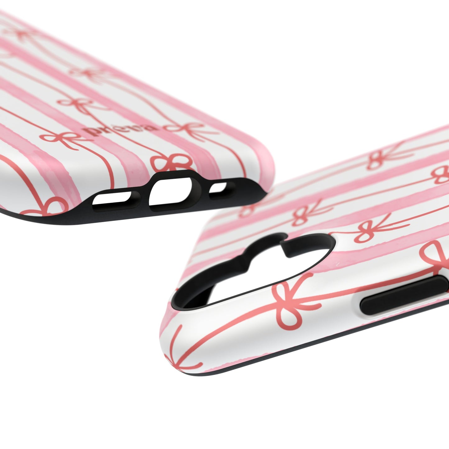 Pink Bow Chain Phone Case