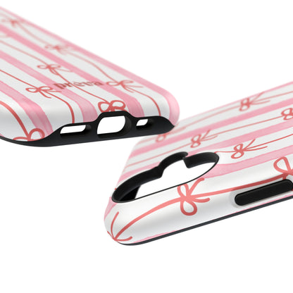 Pink Bow Chain Phone Case