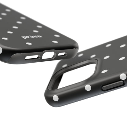Black with White Polka Dots Phone Case