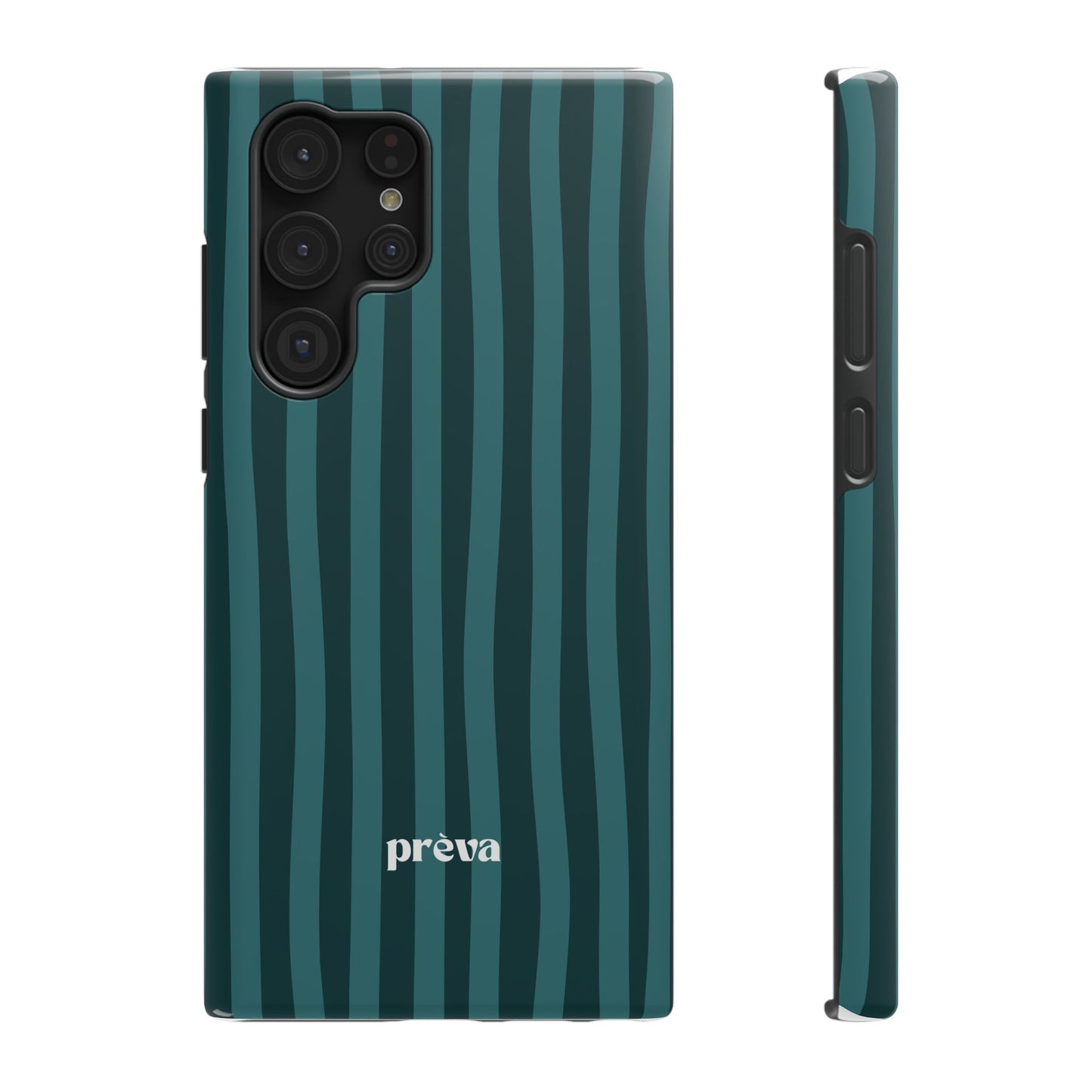 Dark Stripes Turquoise Phone Case
