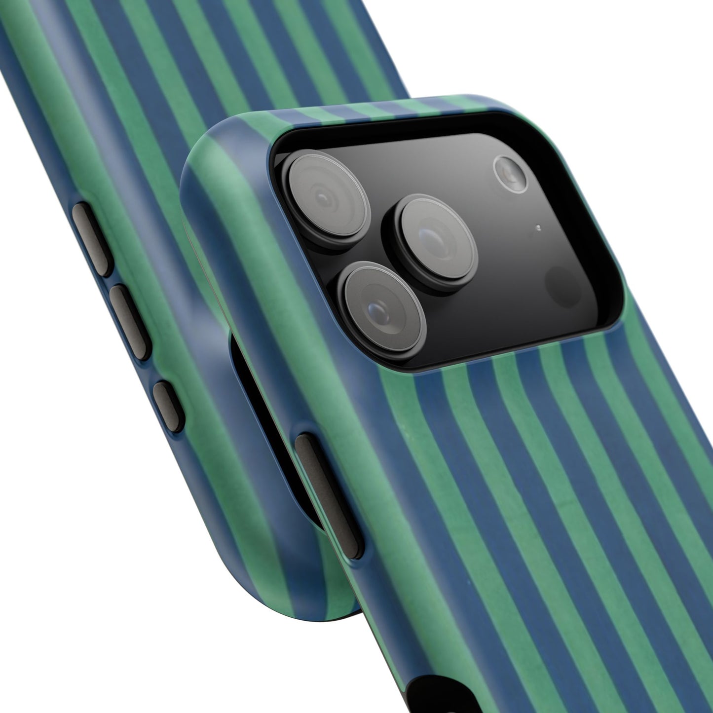 Green & Blue Stripes Phone Case