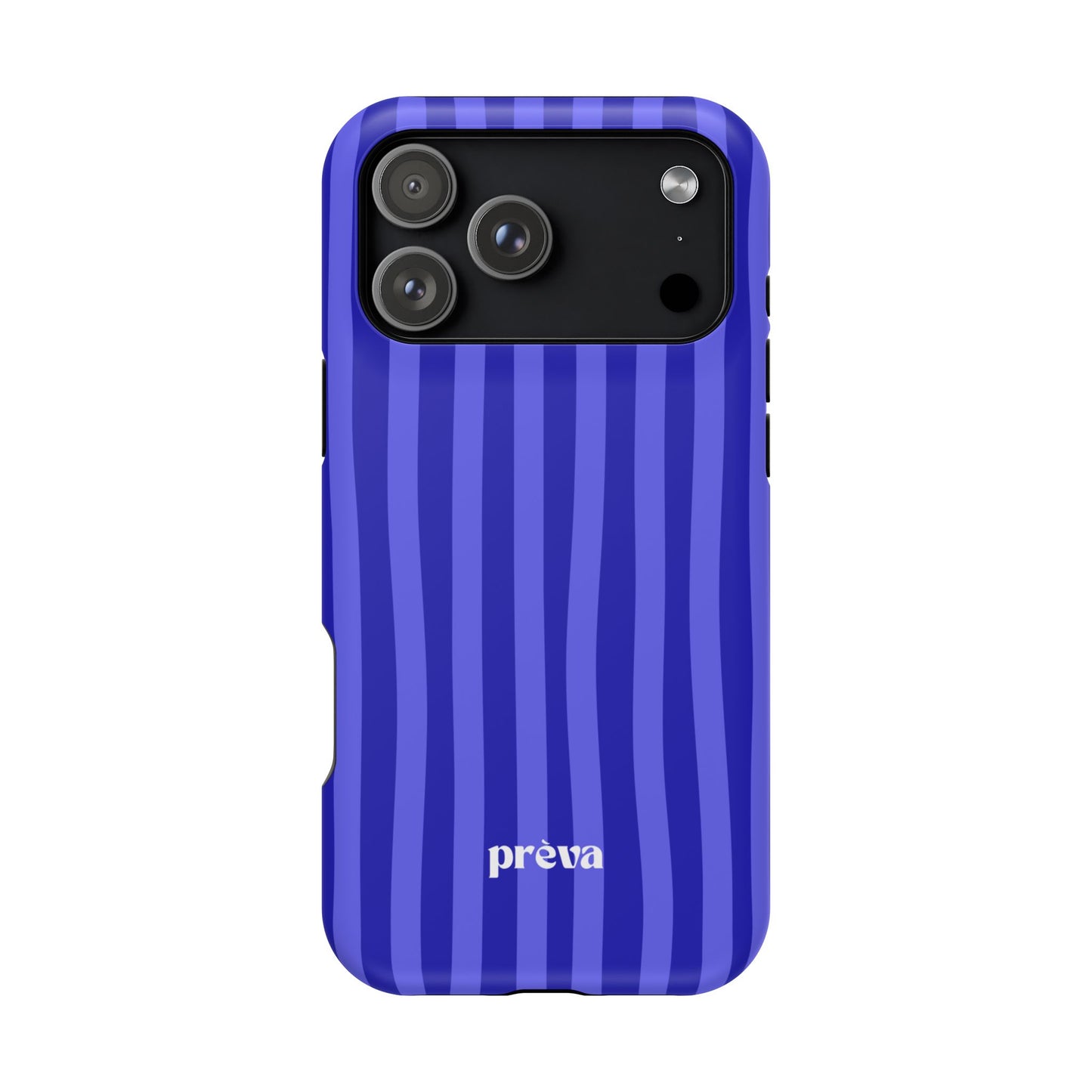 Neon Blue Stripes Phone Case