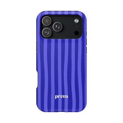 Neon Blue Stripes Phone Case