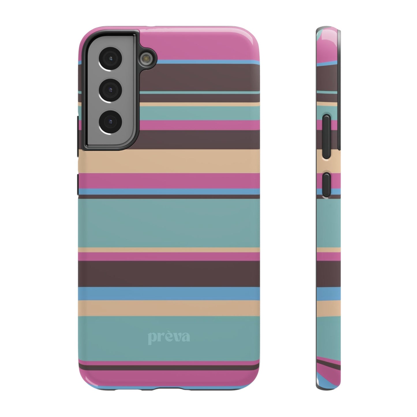 Cocoa Palm Stripes Phone Case
